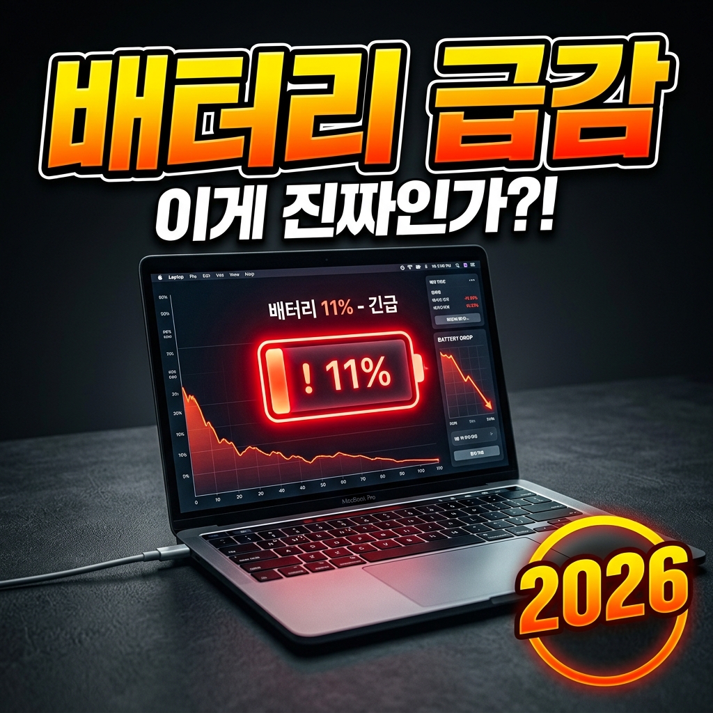노트북 배터리 빨리 닳을 때 원인과 해결법 총정리 (설정·백그라운드·배터리 관리)