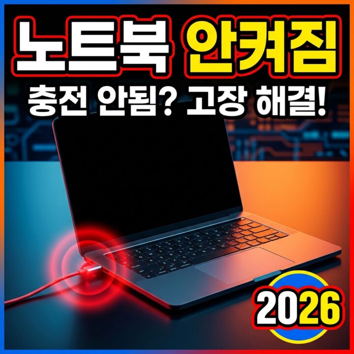 노트북 전원이 안 켜지거나 충전이 안 될 때 점검 순서 — 어댑터·배터리·강제방전·단자