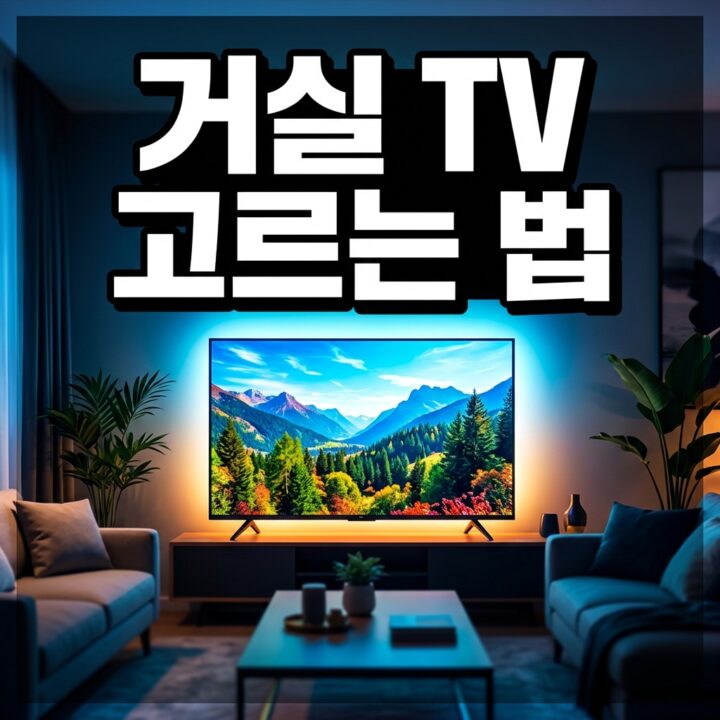거실 TV 고르는 법 — OLED vs QLED vs LCD, 인치·해상도·주사율 완벽 가이드