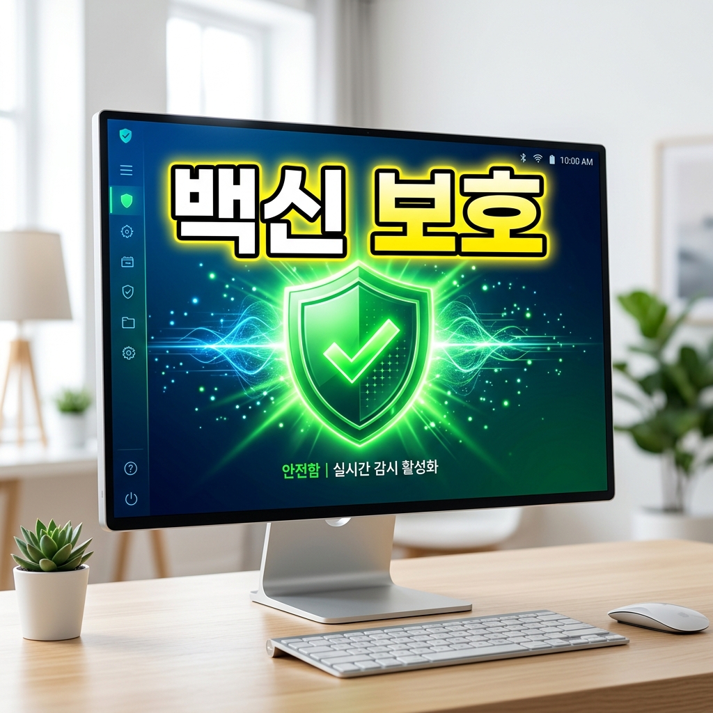Windows 보안의 바이러스 및 위협 방지 화면에서 전체 검사를 실행하는 모습