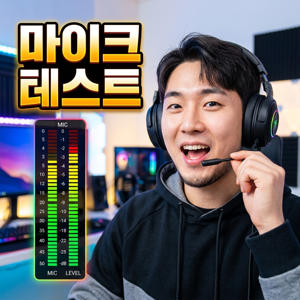 장치 관리자에서 오디오 입력 장치의 드라이버 상태를 확인하는 화면