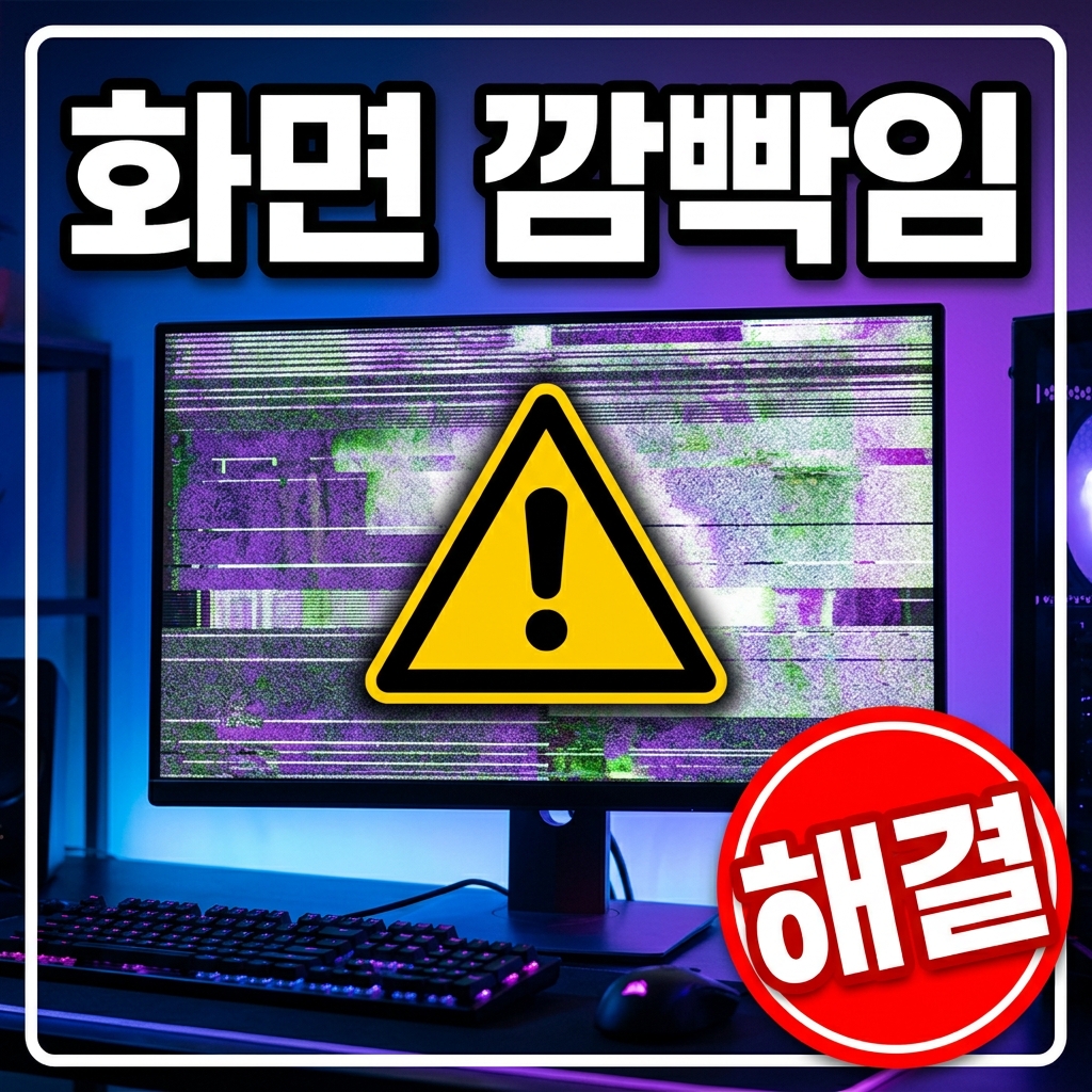 모니터 화면 깜빡임(플리커) 원인과 해결 방법 총정리 (2026 최신)