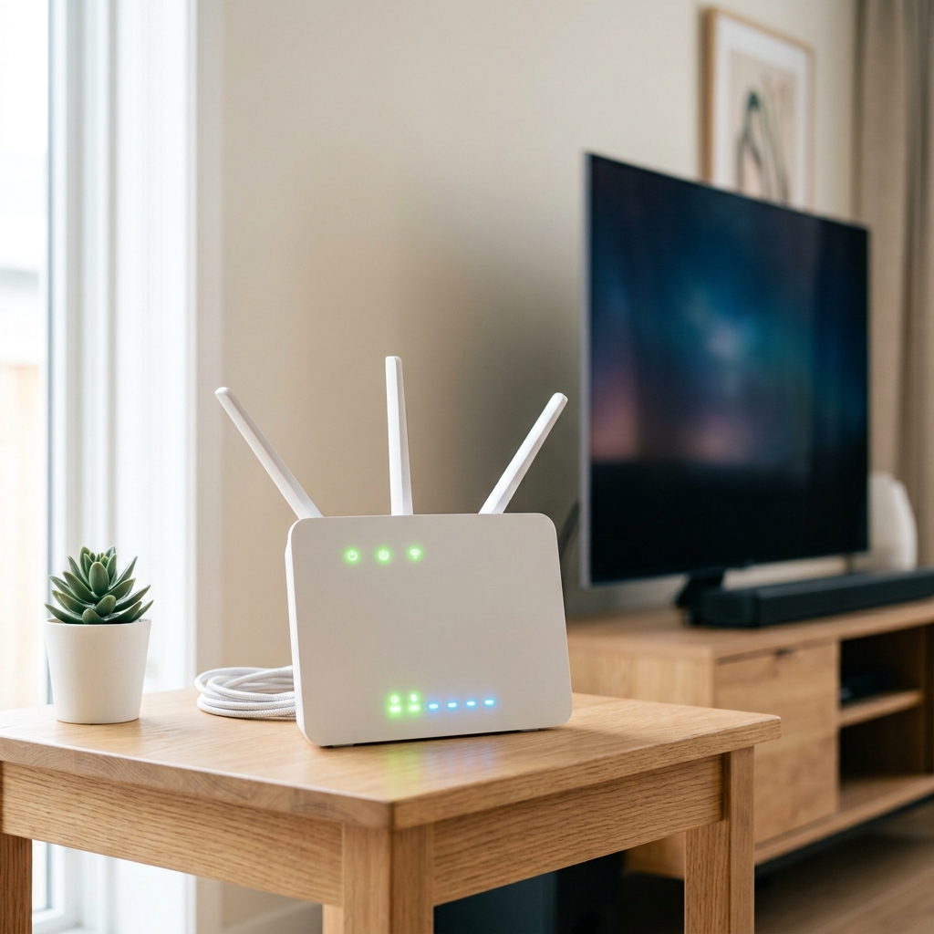 TV 뒷면의 HDMI 포트와 케이블 연결 상태를 점검하는 모습