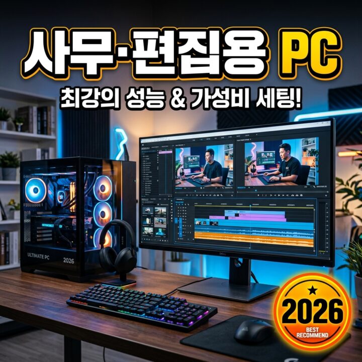 사무용·4K 영상편집용 PC 사양 기준 (2026): 용도별 권장 구성과 이유