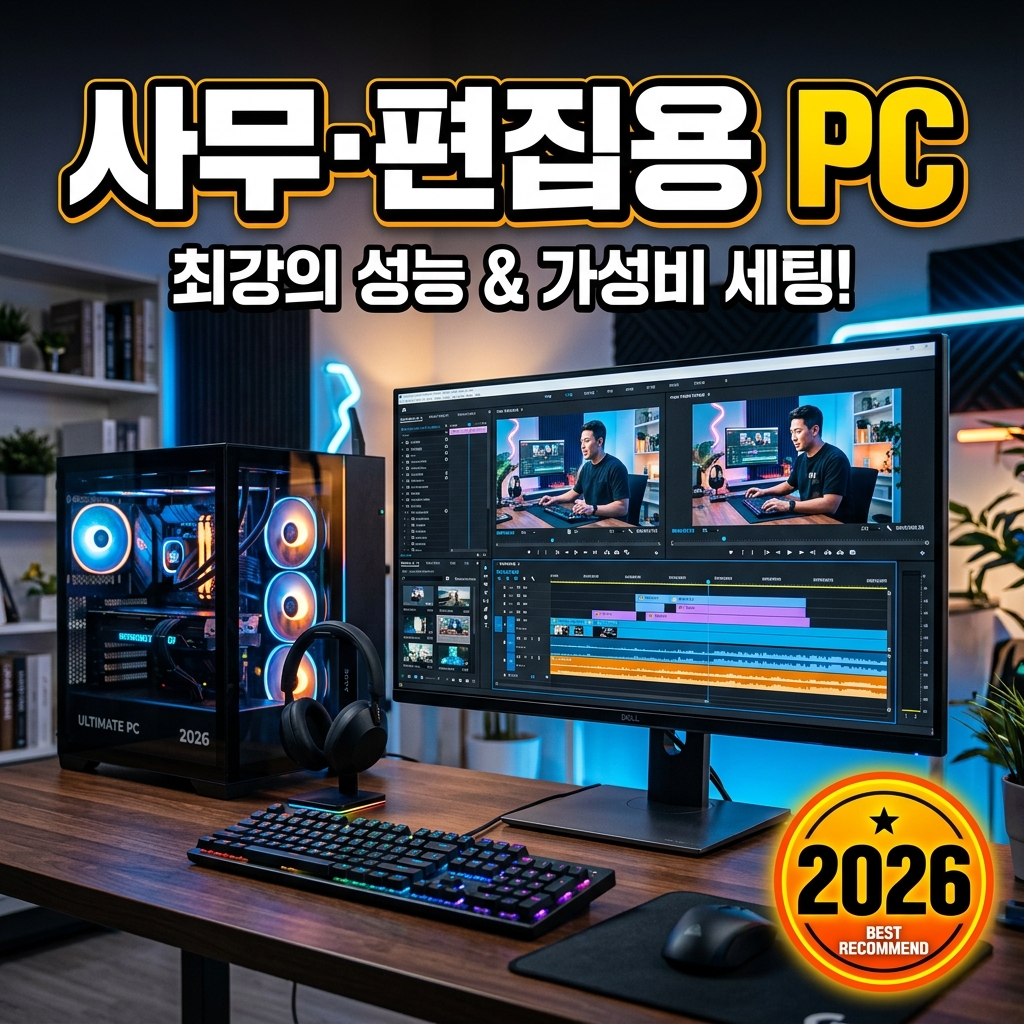 사무용·4K 영상편집용 PC 사양 기준 (2026): 용도별 권장 구성과 이유