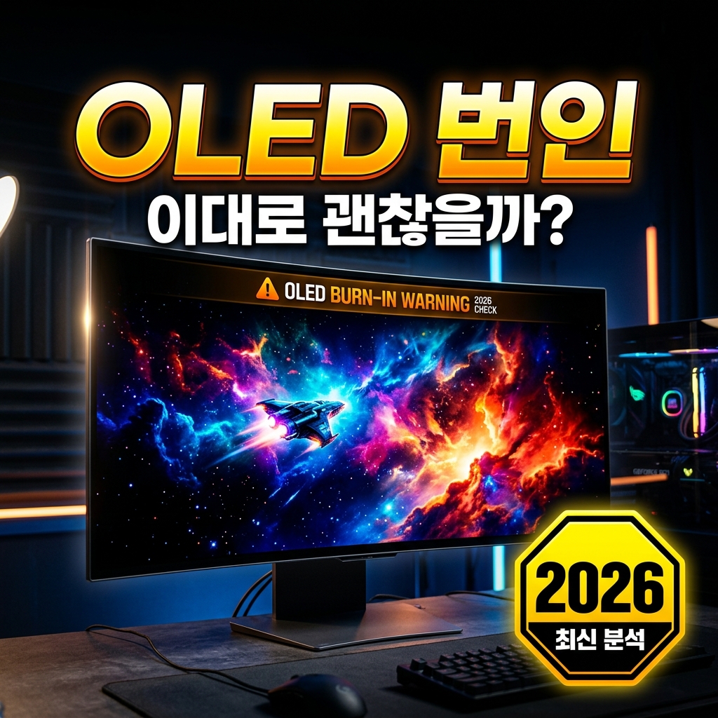 OLED 모니터 번인(잔상) 원인과 예방 — 번인 방지 기능·사용 습관·보증 총정리