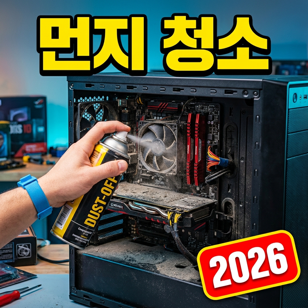 먼지 청소로 PC 온도·쿨링 개선하기 — 발열 영향·청소 전후 온도 비교·양압 구성·필터 관리