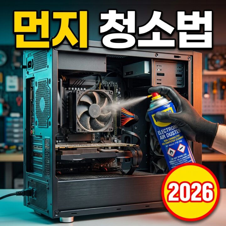 데스크톱 PC 먼지 청소 방법 총정리 — 준비물부터 순서·주기까지 (2026)