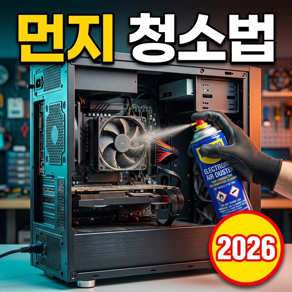 데스크톱 PC 먼지 청소 방법 총정리 — 준비물부터 순서·주기까지 (2026)