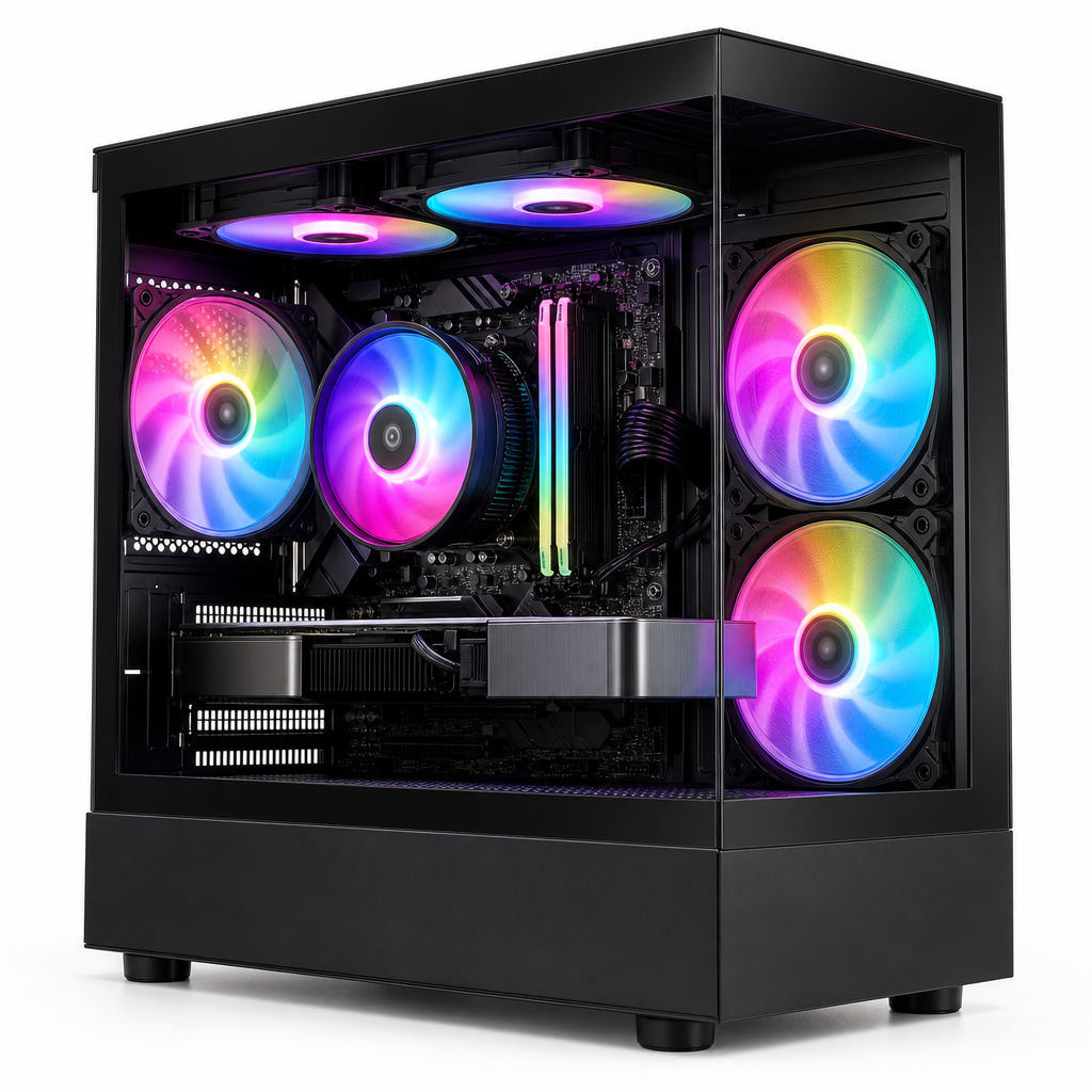 RGB 4팬 감성 쿨링