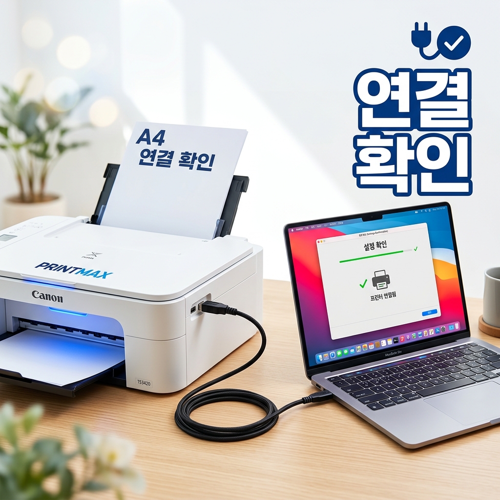 윈도우 프린터 및 스캐너 설정에서 프린터 오프라인 상태와 일시 중지 옵션을 확인하는 화면