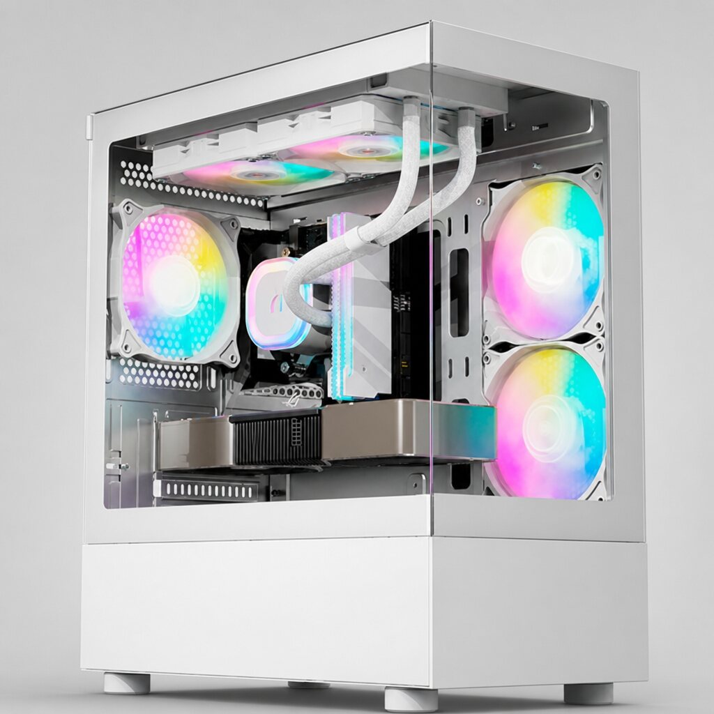 보아스컴퓨터 게이밍PC i5-14400F RTX 5060 32GB 케이스 디테일 컷