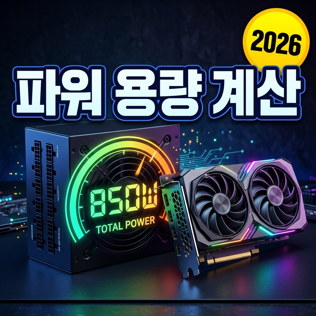파워서플라이(PSU) 용량 계산법 — 부품별 소비전력·권장 여유·80PLUS 등급·GPU 권장 W 총정리