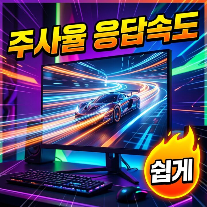 모니터 주사율과 응답속도 완벽 이해 — Hz·ms·GtG·MPRT·오버드라이브 총정리