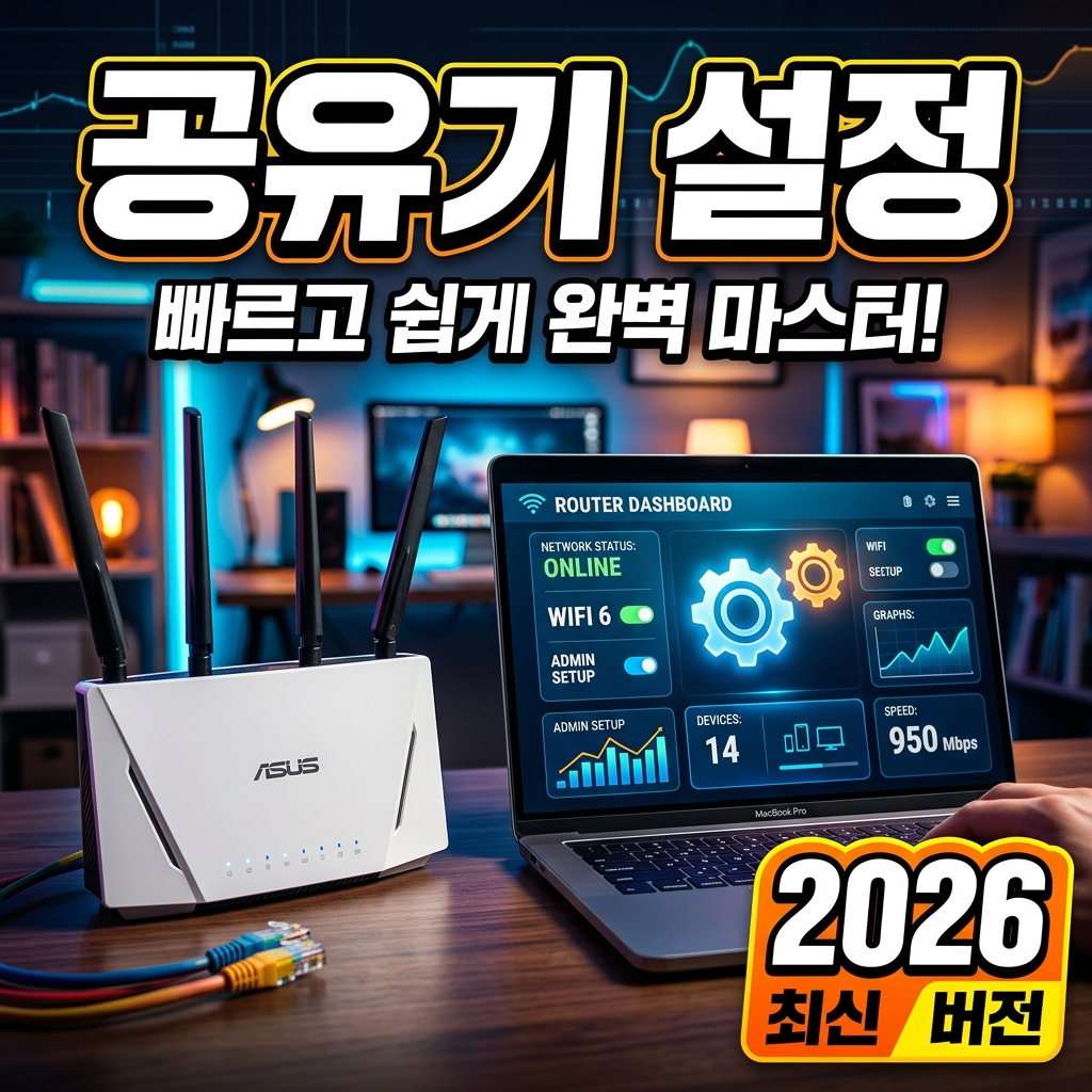 공유기 설정·최적화 완벽 가이드 — 설치 위치·채널·펌웨어·WPA3·QoS·게스트망 총정리