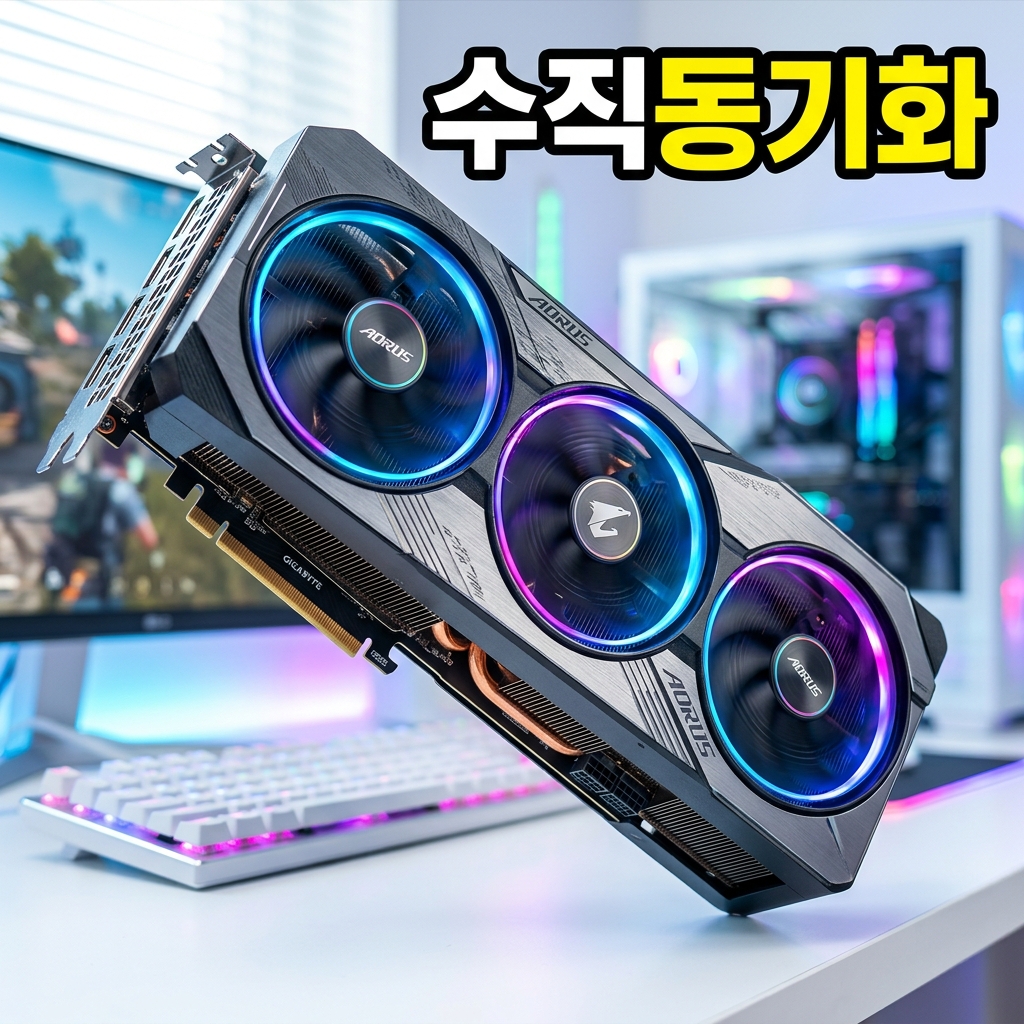 NVIDIA 제어판의 G-SYNC 설정과 AMD FreeSync 활성화 화면