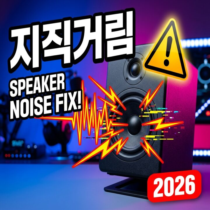 스피커·이어폰 지직거리는 잡음(크래클링) 원인과 해결 방법 총정리