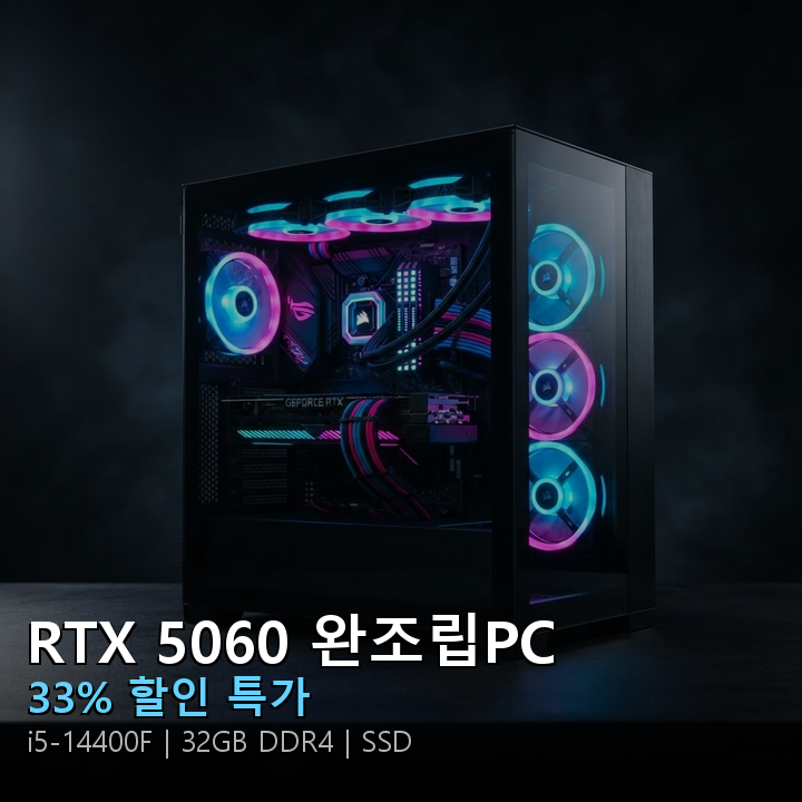 RTX 5060 i5-14400F 완조립PC 썸네일