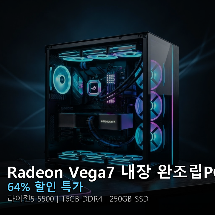AMD Radeon Vega7 내장 AMD 라이젠5 5500 완조립PC 썸네일