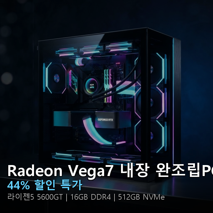 AMD Radeon Vega7 내장 AMD 라이젠5 5600GT 완조립PC 썸네일