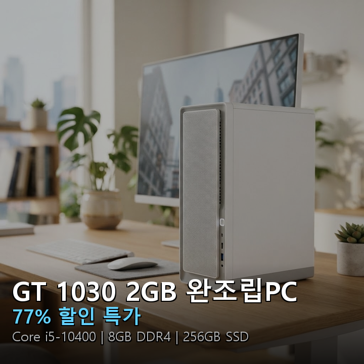 Nvidia GT 1030 2GB 인텔 Core i5-10400 완조립PC 썸네일