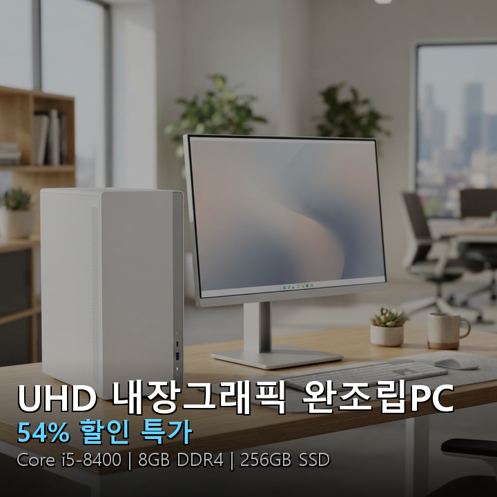 Intel UHD 내장그래픽 인텔 Core i5-8400 완조립PC 썸네일