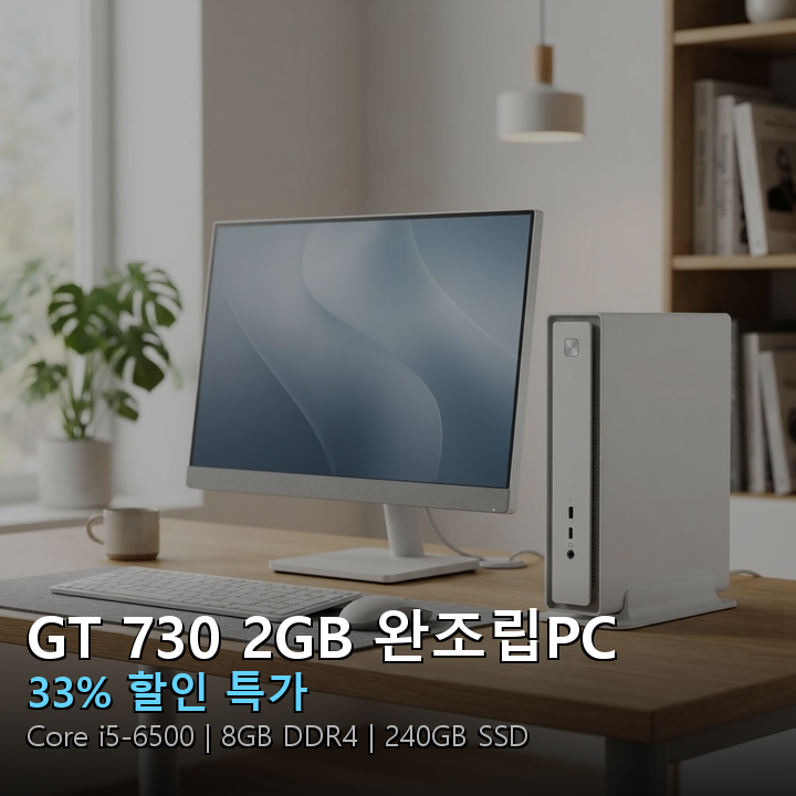 Nvidia GT 730 2GB 인텔 Core i5-6500 완조립PC 썸네일