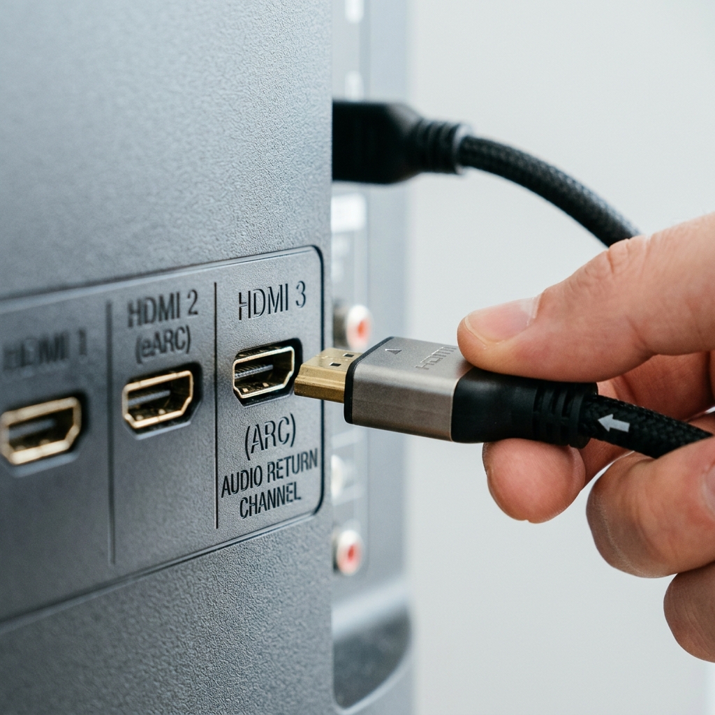 TV 설정 화면에서 애니넷 플러스 HDMI-CEC 항목을 켜는 메뉴 이미지