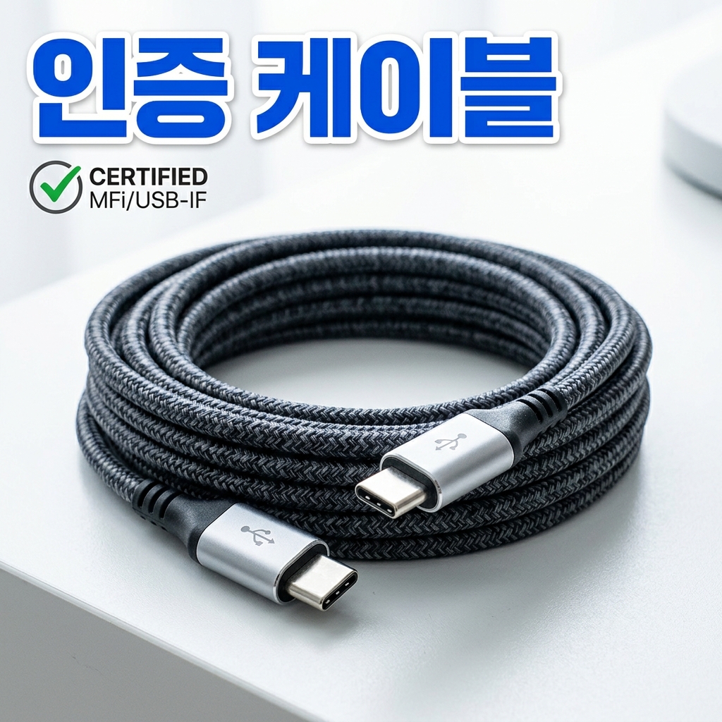스마트폰의 USB-C 충전 포트 내부를 점검하는 모습