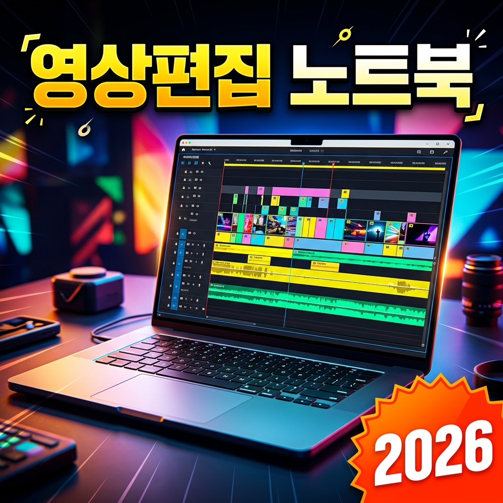 영상편집용 노트북 사양 기준 (2026): CPU·GPU·램·색재현 디스플레이·저장장치 완벽 정리