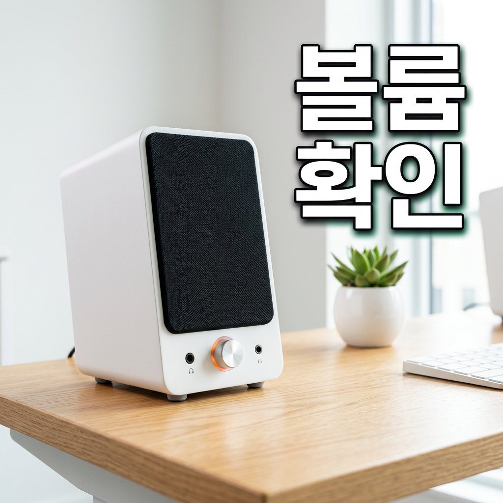 윈도우11 작업표시줄 스피커 아이콘에서 출력장치 목록을 열어 스피커를 선택하는 화면