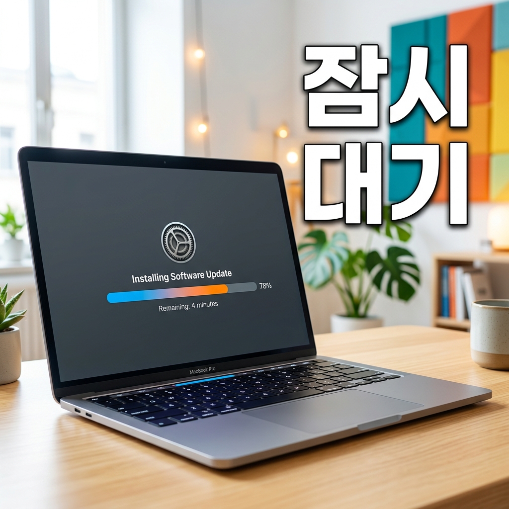 윈도우 업데이트가 특정 퍼센트에서 멈춘 화면