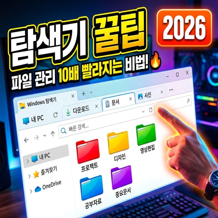 윈도우11 파일 탐색기 활용 팁 총정리 — 탭·즐겨찾기·숨김 파일·검색·보기 옵션까지