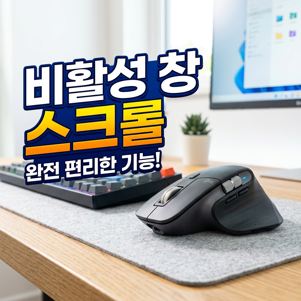 윈도우11 마우스 설정에서 포인터 속도 슬라이더와 정확도 향상 옵션