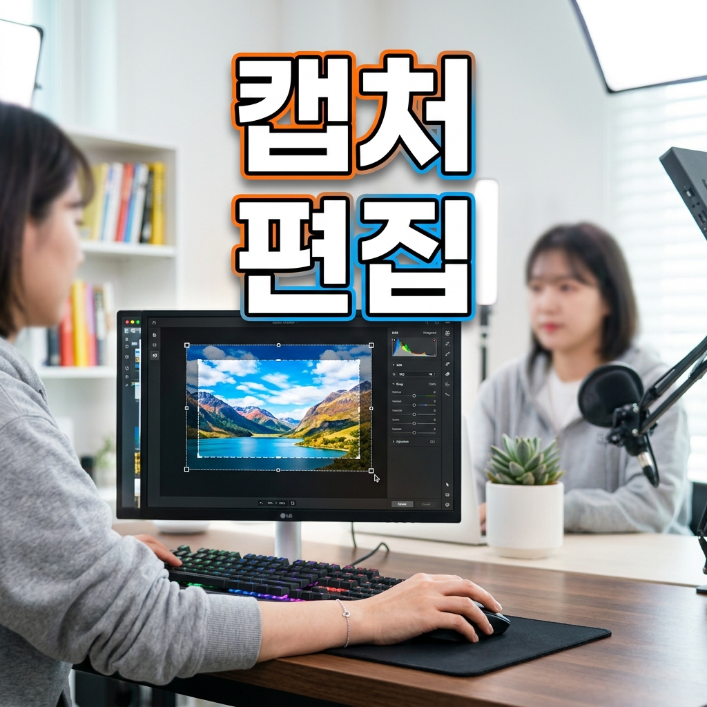윈도우11 설정에서 Print Screen 키로 캡처 도구를 여는 접근성 옵션 화면