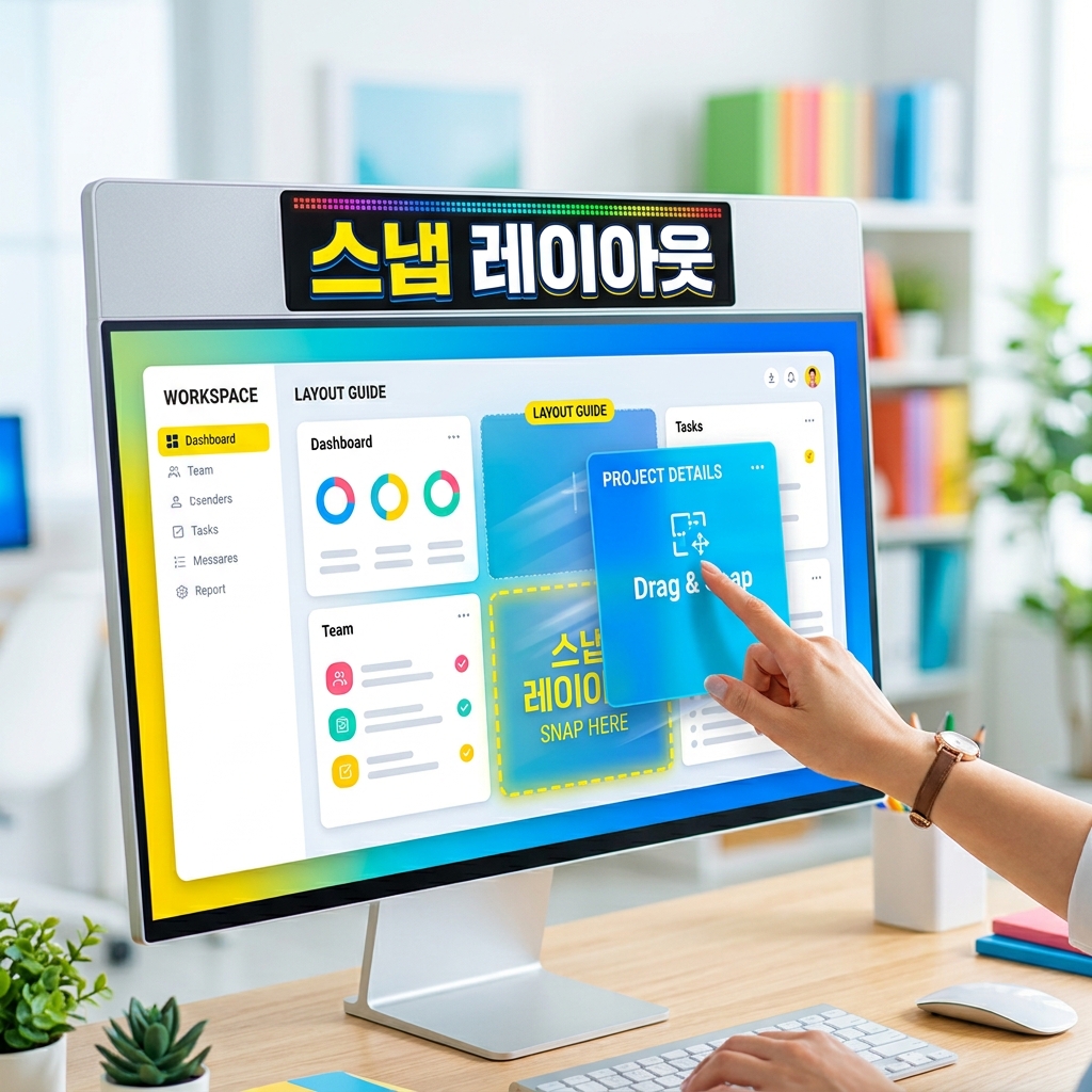 윈도우11 설정의 멀티태스킹 항목에서 스냅 창 옵션을 켜는 화면