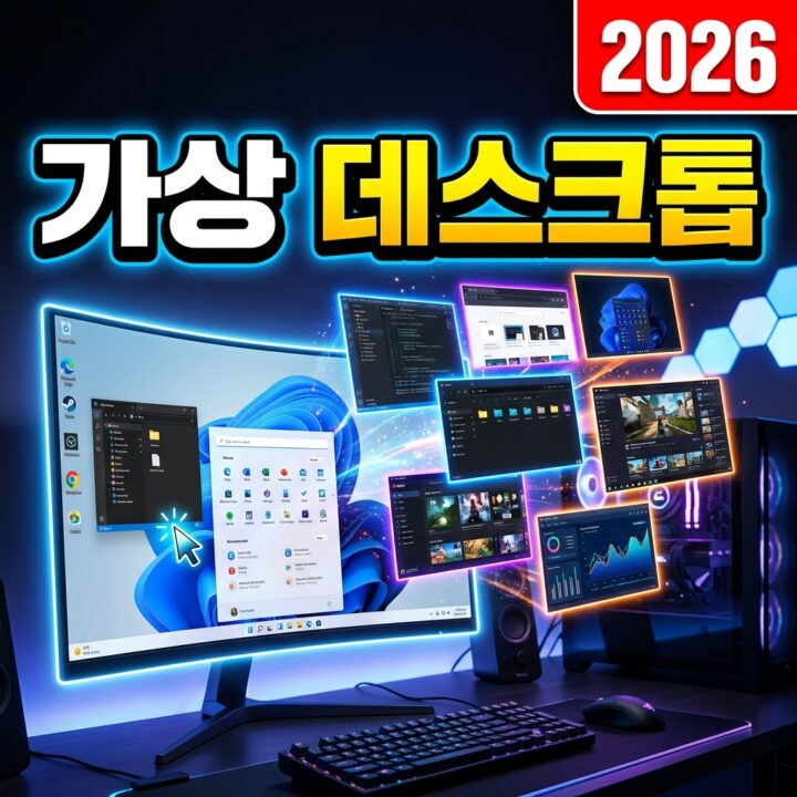윈도우11 가상 데스크톱 활용법 — 작업 보기·데스크톱 추가/전환 단축키로 업무·개인 분리