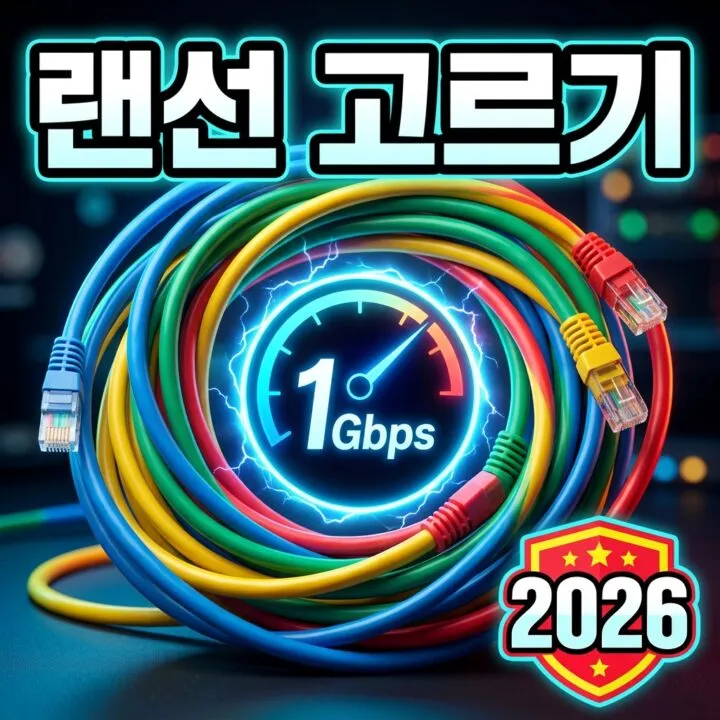 유선 랜(LAN) 케이블 고르는 법 — Cat5e·6·6A·7 차이, 기가·10기가·차폐·길이 총정리