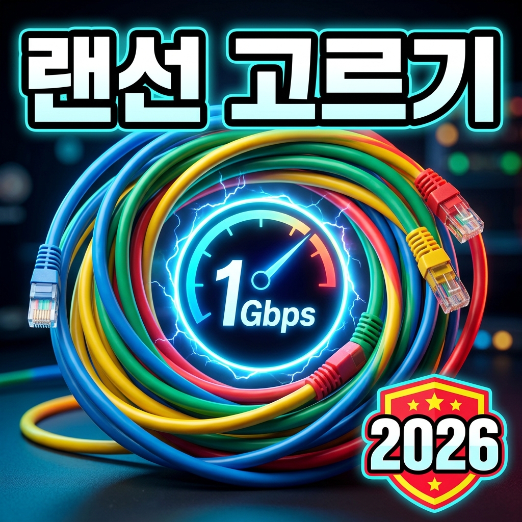 유선 랜(LAN) 케이블 고르는 법 — Cat5e·6·6A·7 차이, 기가·10기가·차폐·길이 총정리