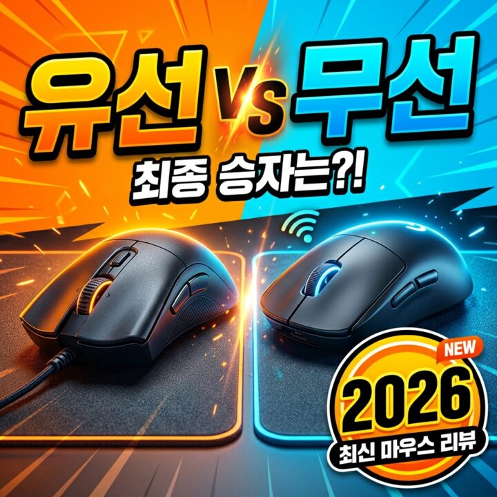 유선 vs 무선 마우스 완벽 비교 — 지연·배터리·편의·게이밍 성능으로 보는 용도별 선택