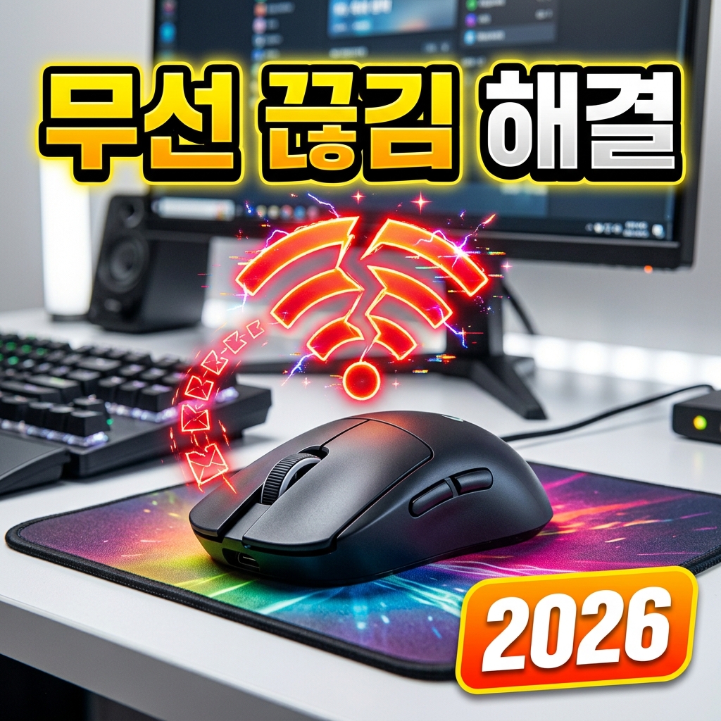 무선 마우스 렉·끊김·지연 원인과 해결법 (동글 위치·USB3 간섭·배터리·폴링레이트)